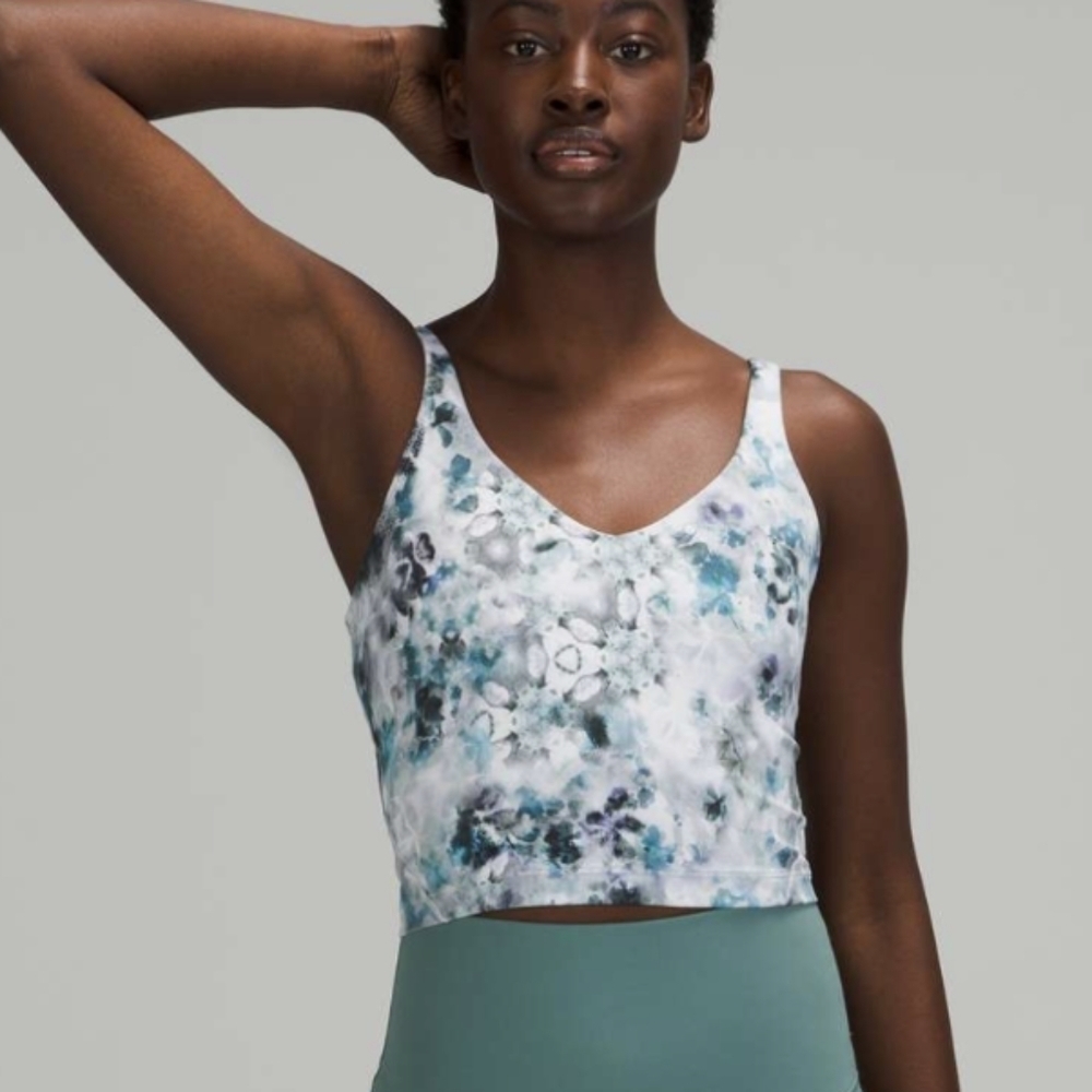 Lululemon Align Tank In Kaleidofloral bra size 4 t4